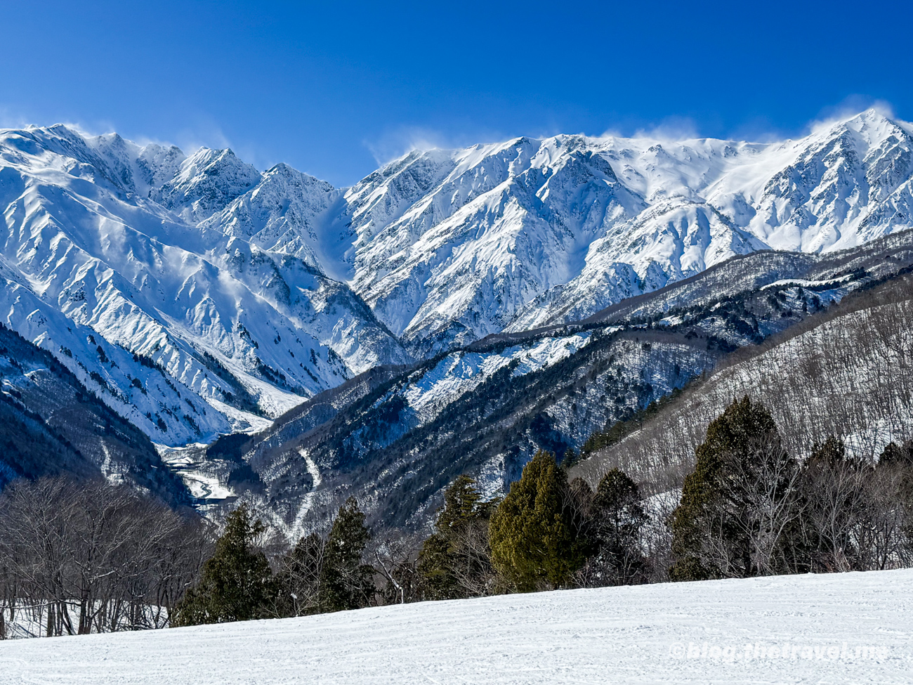 Day 5-4：白馬岩岳滑雪場、沢滑道、南坡地